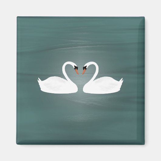 zwanenmagneet magneet (Voorkant)