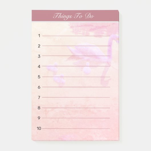 Zwanenmeer Dingen om te doen op roze gouden rand Post-it® Notes (Voorkant)