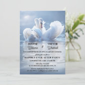 Zwanenmeer Happily Ever After Feest Kaart (Staand voorkant)