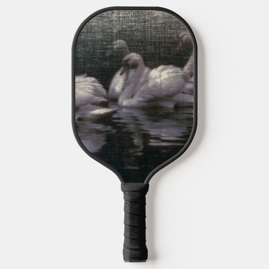 Zwanenmeer in het maanlicht pickleball paddle (Voorkant)