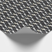  zwanenmeer: monotone patroon. cadeaupapier (Hoek)