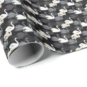  zwanenmeer: monotone patroon. cadeaupapier (Rol Hoek)