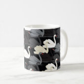 zwanenmeer: monotone patroon. koffiemok (Voorkant rechts)