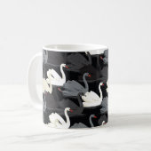 zwanenmeer: monotone patroon. koffiemok (Voorkant links)