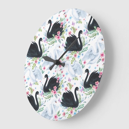 Zwanenmeer: Waterverf pastelpatroon. Grote Klok (Hoek)