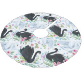 Zwanenmeer: Waterverf pastelpatroon. Kerstboom Rok (Gekanteld)