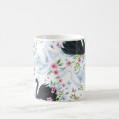 Zwanenmeer: Waterverf pastelpatroon. Koffiemok (Center)