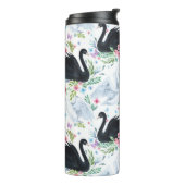 Zwanenmeer: Waterverf pastelpatroon. Thermosbeker (Gedraaid links)