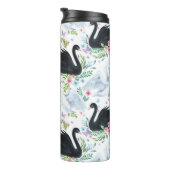 Zwanenmeer: Waterverf pastelpatroon. Thermosbeker (Geroteerd rechts)