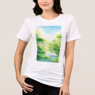 Zwanennatuur omarming Tri-Blend shirt