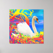 Zwanennest Canvas Afdruk (Voorkant)