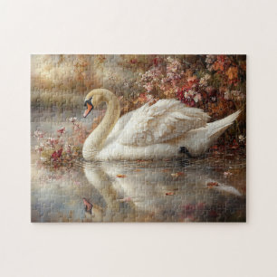 Zwanenpastel Autumn Foliage Painting Legpuzzel