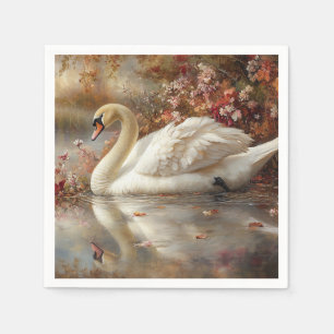Zwanenpastel Autumn Foliage Painting Servet