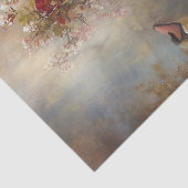 Zwanenpastel herfstbladschilderij Decoupage Tissuepapier (Detail)