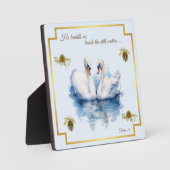 Zwanenplak 23e psalm Hij leidde mij Fotoplaat (Voorkant)