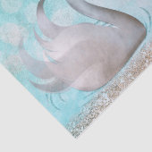 Zwanenprinses Blauw Goud Glitter Sparkle Storybook Tissuepapier (Detail)