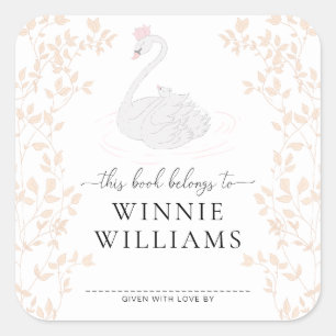 Zwanenprinses Dit boek hoort bij Bookplate Sticker