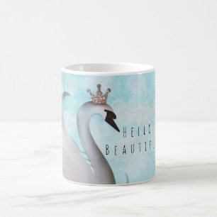Zwanenprinses Nep Goud Glitter Chic Sprookje Koffiemok