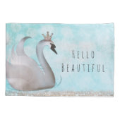 Zwanenprinses Nepgoud Glitter Chic Sprookje Kussensloop (Achterkant)