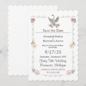 zwanensprookje bruiloft kaart (Voorkant / Achterkant)