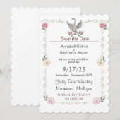 zwanensprookje bruiloft kaart (Voorkant / Achterkant)