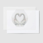 zwanenvellum-overlay-papier vellum uitnodigingen (Offset)