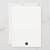 Zwanenvijver Goud Glitter Roze Baby Shower Kaart (Achterkant)