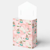 Zwanenvijver Goud Roze Baby shower Bedankdoosjes (Geopend)