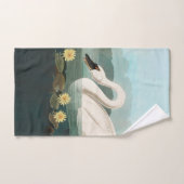 zwanenvogel witwaterzwanen bad handdoek (Handdoek)