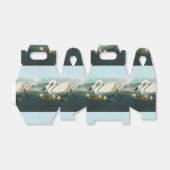 zwanenvogel witwaterzwanen bedankdoosjes (Uitgevouwen)