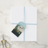 zwanenvogel witwaterzwanen cadeaulabel (Met Touw)