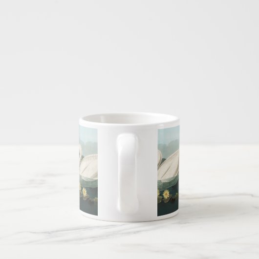 zwanenvogel witwaterzwanen espresso kop (Achterkant)