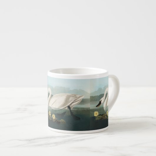 zwanenvogel witwaterzwanen espresso kop (Voorkant rechts)