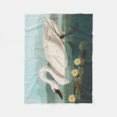 zwanenvogel witwaterzwanen fleece deken (Voorkant)