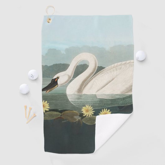 zwanenvogel witwaterzwanen golfhanddoek (Insitu)