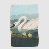 zwanenvogel witwaterzwanen golfhanddoek (Voorkant)