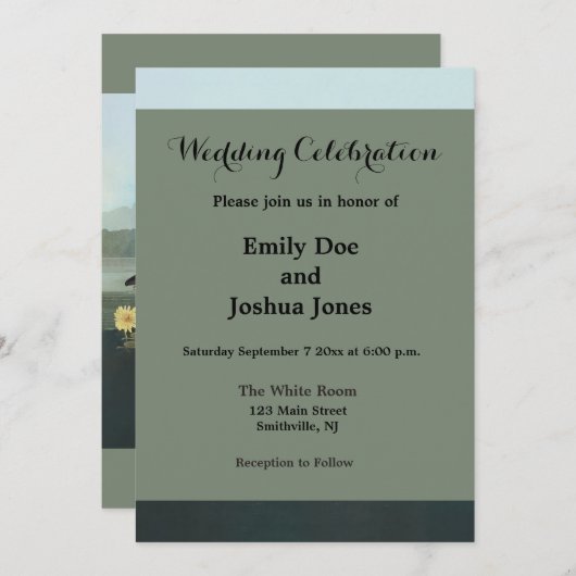 zwanenvogel witwaterzwanen kaart (Voorkant / Achterkant)