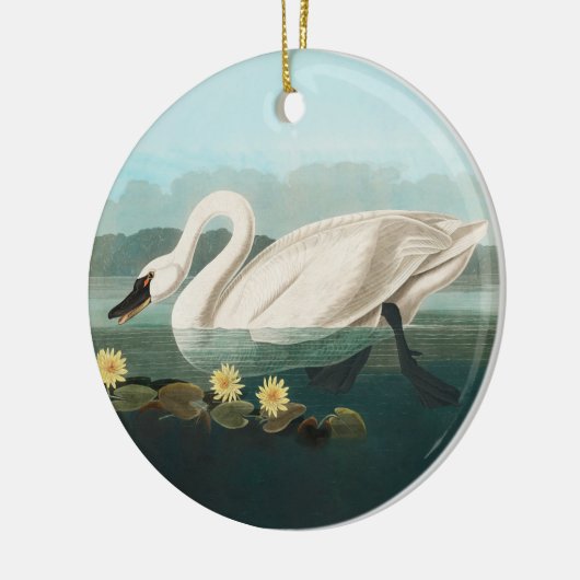 zwanenvogel witwaterzwanen keramisch ornament (Links)