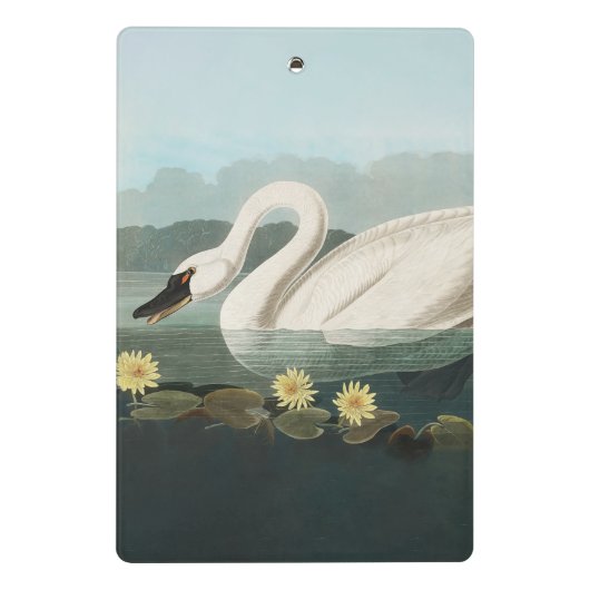 zwanenvogel witwaterzwanen mini klembord (Achterkant)