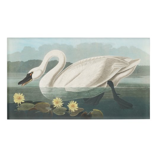 zwanenvogel witwaterzwanen naambadge (Voorkant)