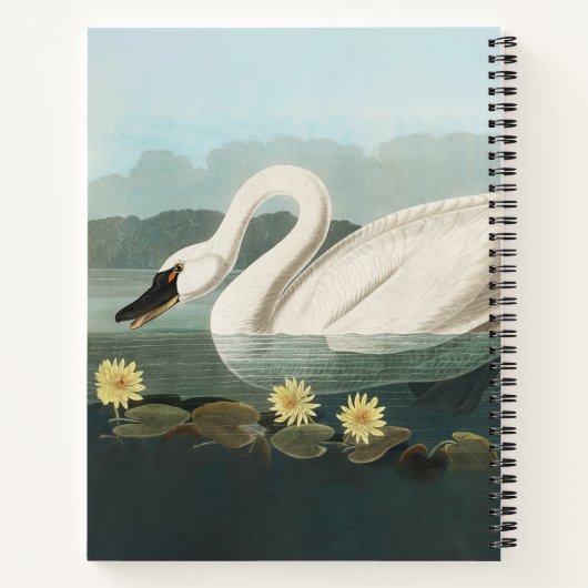 zwanenvogel witwaterzwanen notitieboek (Achterkant)