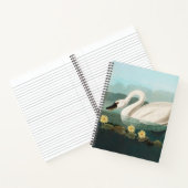 zwanenvogel witwaterzwanen notitieboek (Binnen)