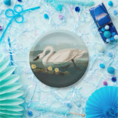 zwanenvogel witwaterzwanen papieren bordje (Feest)