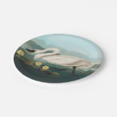 zwanenvogel witwaterzwanen papieren bordje (Gekanteld)