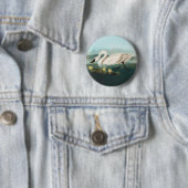 zwanenvogel witwaterzwanen ronde button 5,7 cm (In situ)