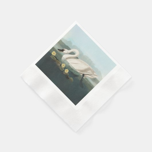 zwanenvogel witwaterzwanen servet (Hoek)