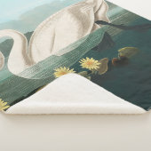 zwanenvogel witwaterzwanen sherpa deken (3/4)