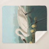 zwanenvogel witwaterzwanen sherpa deken (Voorkant (horizontaal))