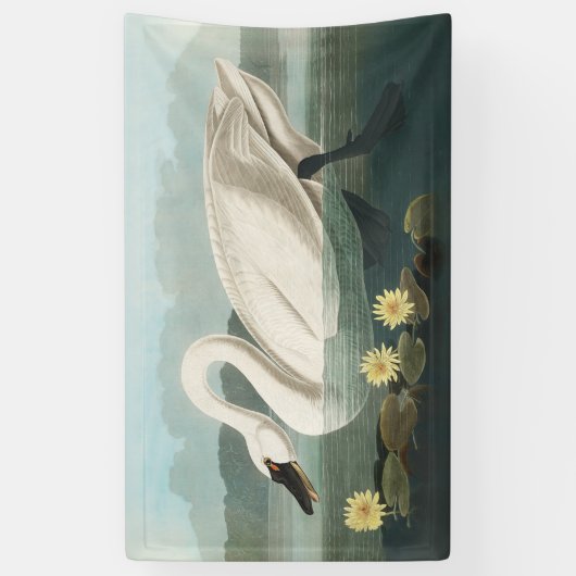 zwanenvogel witwaterzwanen spandoek (Verticaal)