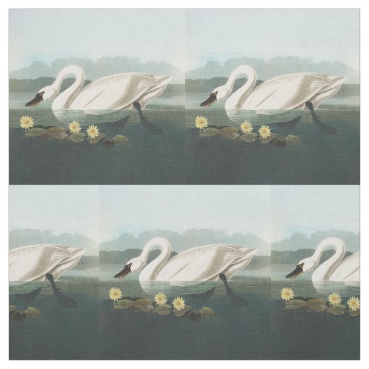 zwanenvogel witwaterzwanen stof (Swatch)